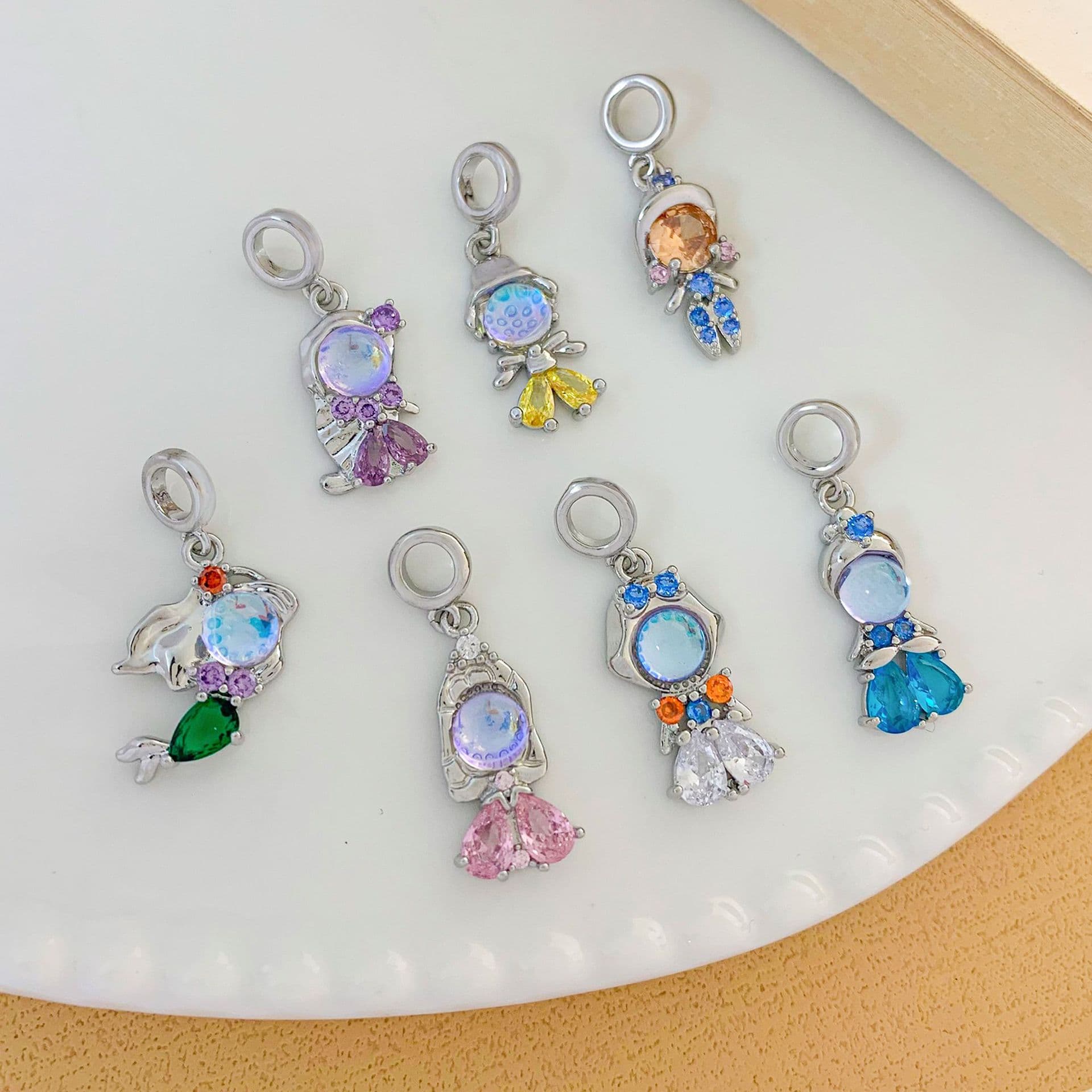 Cute pendant, fashionable sophisticated necklace, universal accessories, accessory, DIY, high-quality style, does not fade 4