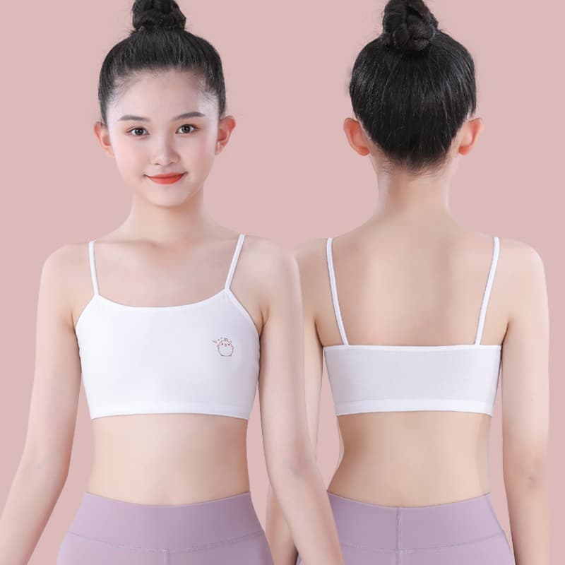Cotton T-shirt, tube top for students, underwear, 7-9-11-13-14 years, for teenagers, for secondary school 4