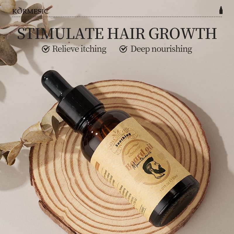 KORMESIC (Cross-border trading), shiny conditioner, men's medical beard oil for face, English 2