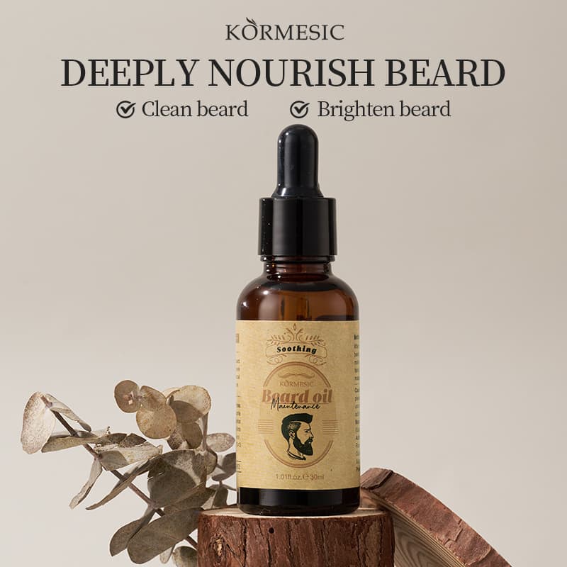 KORMESIC (Cross-border trading), shiny conditioner, men's medical beard oil for face, English 3