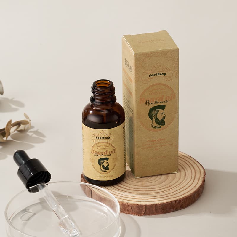 KORMESIC (Cross-border trading), shiny conditioner, men's medical beard oil for face, English 4