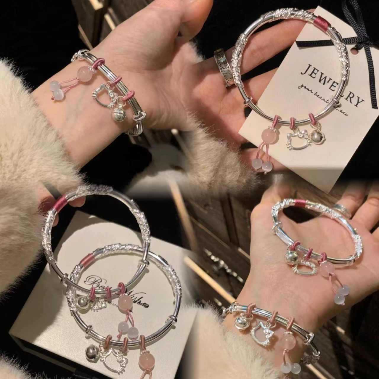 Women's bracelet, universal silver bracelet, for beloved