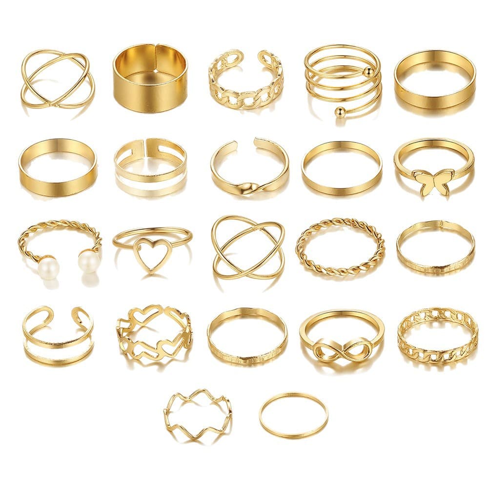 (Cross-border trading), ring, multi-joint set, European style, 22 pieces 5