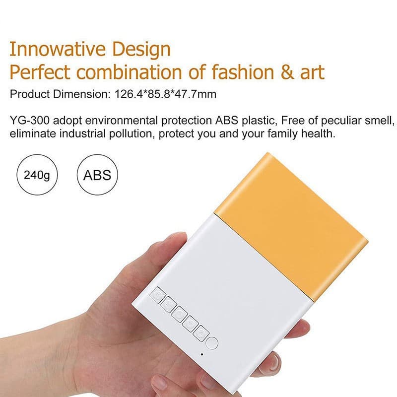 Cross-border YG300 projector children's small mini projector home wall projection 4K high-definition portable projector 3