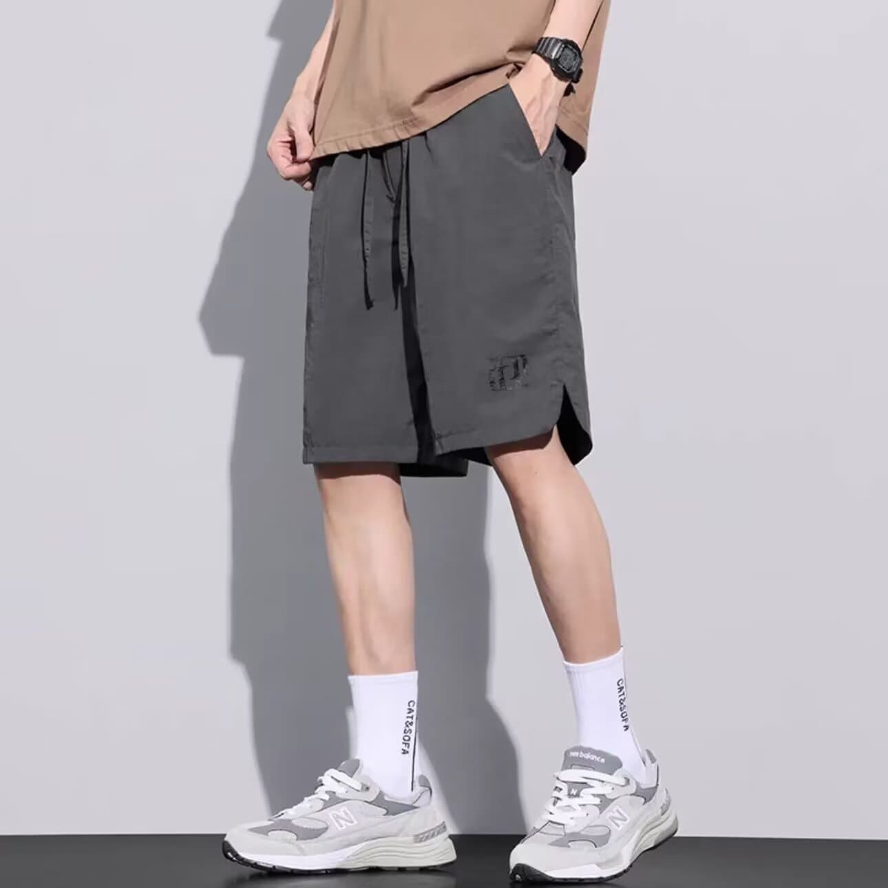 Summer breathable universal shorts, quick dry casual trousers, Collection Year 2026, loose fit, for teenagers 3