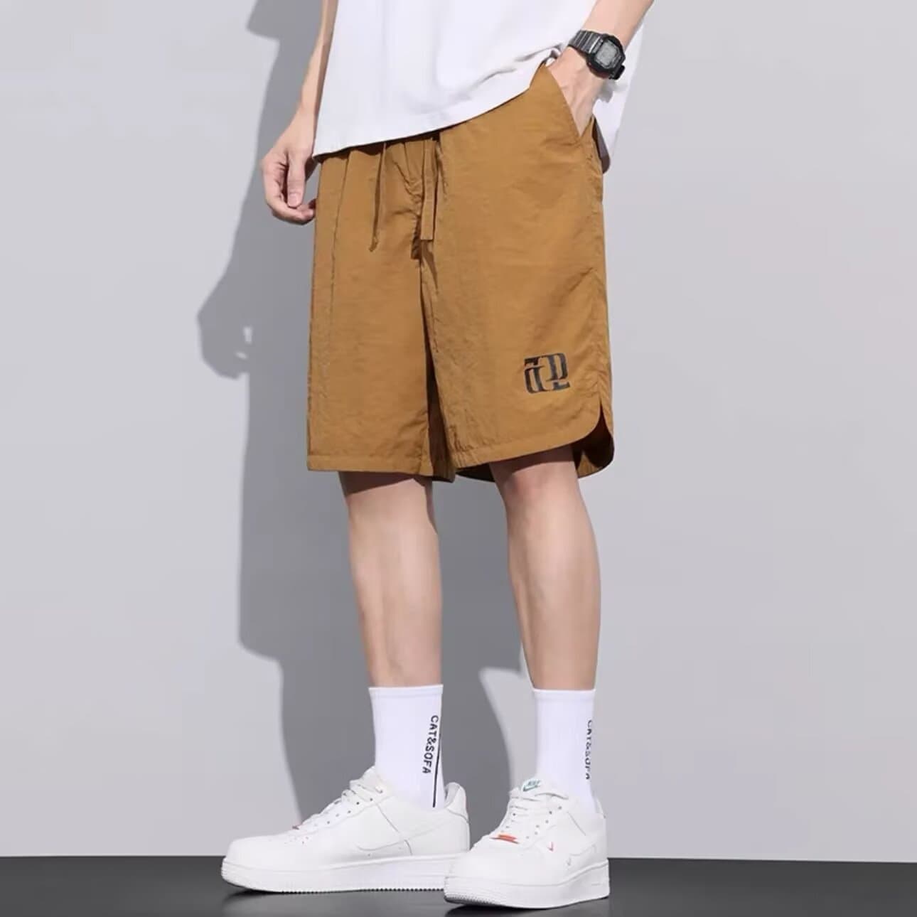 Summer breathable universal shorts, quick dry casual trousers, Collection Year 2026, loose fit, for teenagers 4