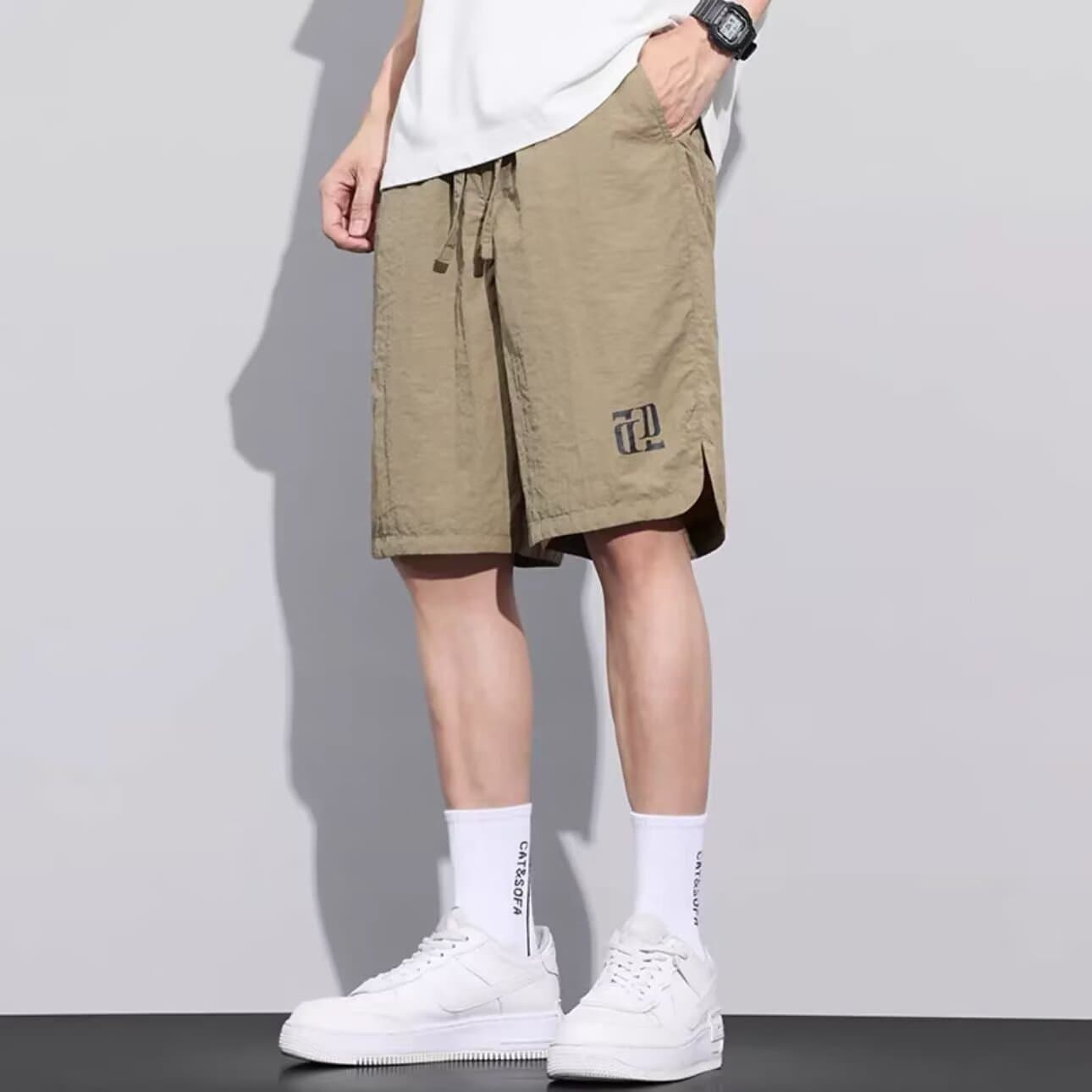 Summer breathable universal shorts, quick dry trousers, loose fit, for teenagers