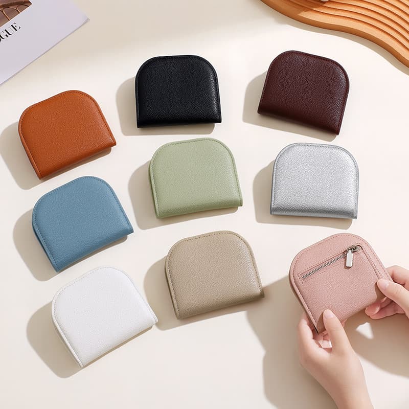 2025 new semicircle folding women's wallet multiple card holders coin tower coin wallet wallet 3