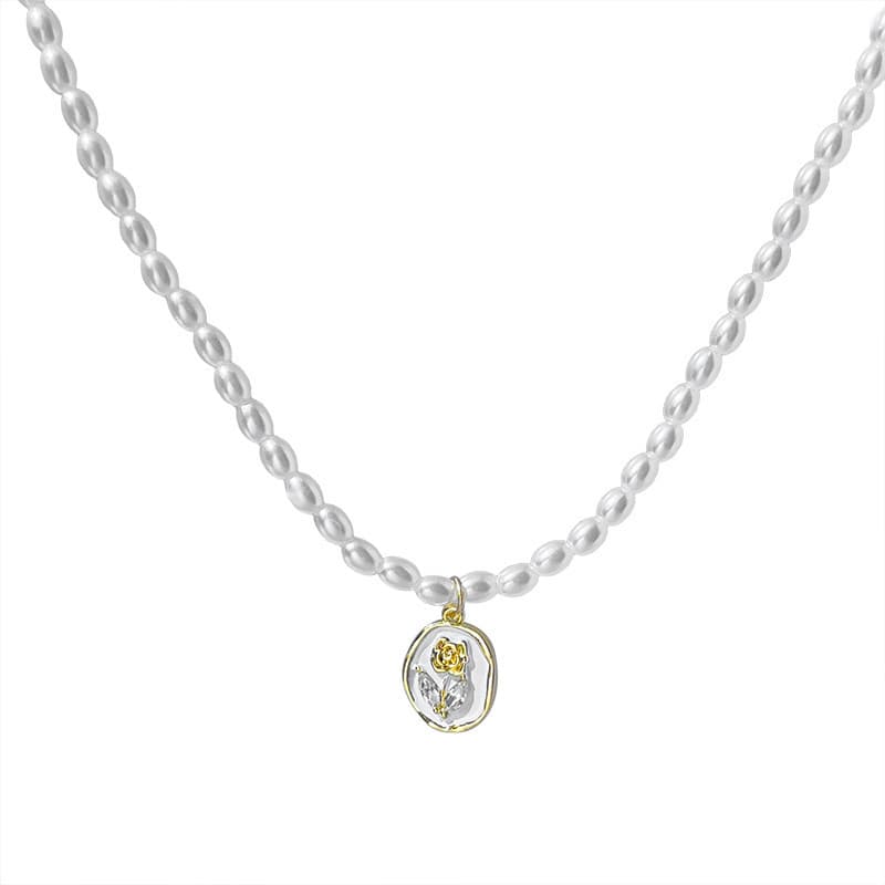 (Wholesale), necklace from pearl, retro chain for key bag , accessory, light luxury style, high-quality style 5