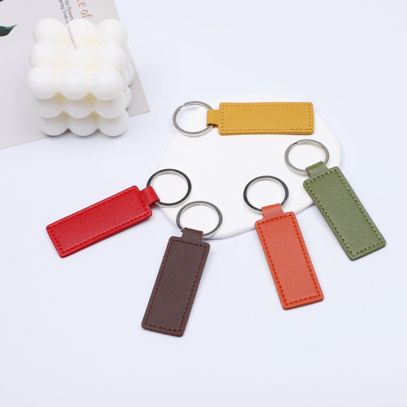 Polyurethane car keys with accessories for keys, keychain, bag decoration, DIY, Birthday gift, with your logo imprint, (Physicals) 4