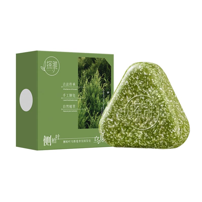 TikTok's popular Orchid Cypress Leaf Usman Herbal Soap Herbal Soap Hair Care Cleansing and Cleansing Face Pure Handmade Soap 5