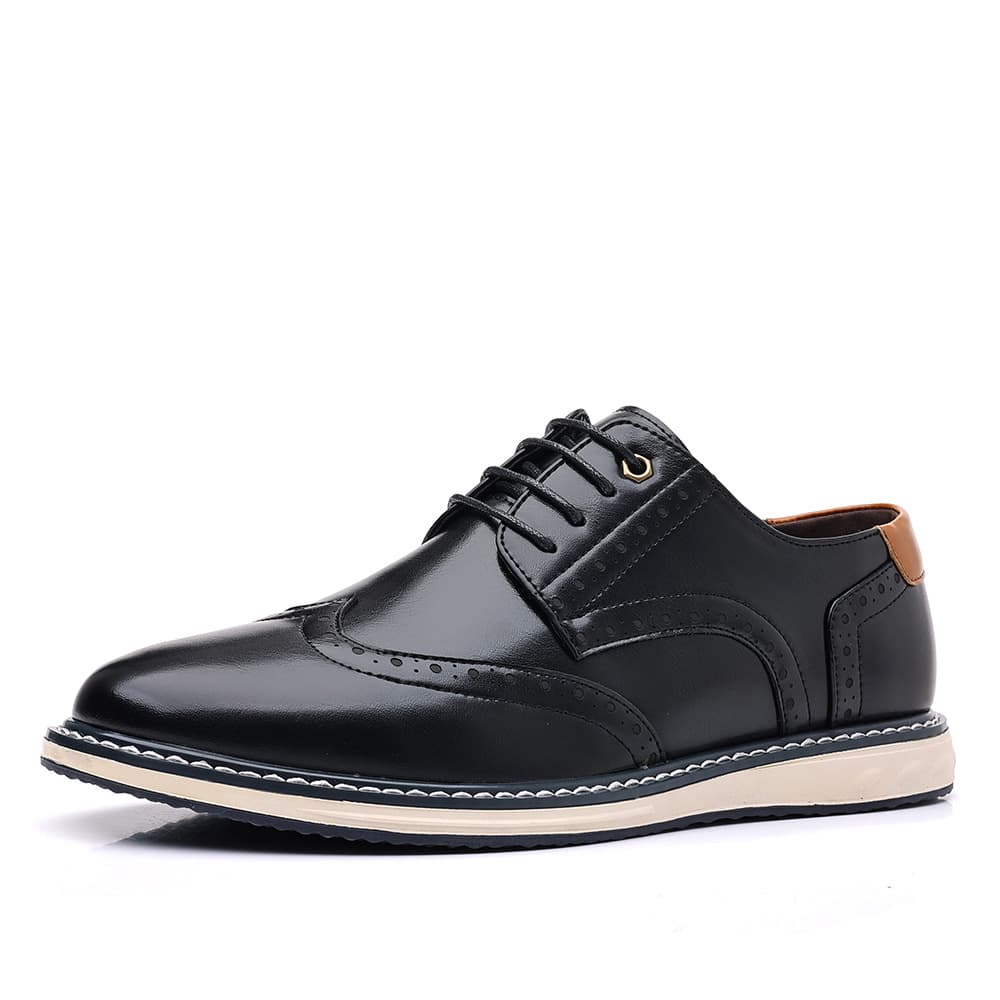 Carefully selected cross-border Brogue formal men's shoes, business gentleman, British Derby leather handmade, daily casual men's shoes 2