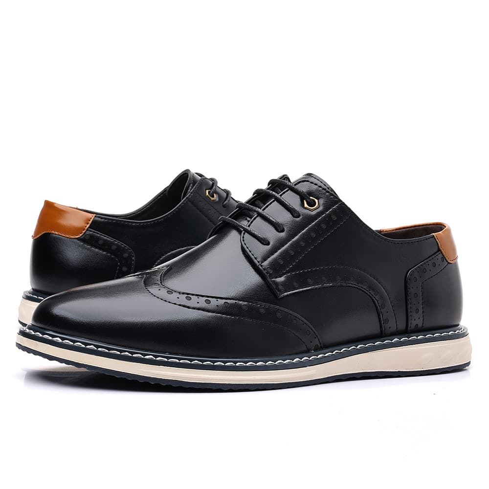 Carefully selected cross-border Brogue formal men's shoes, business gentleman, British Derby leather handmade, daily casual men's shoes 5