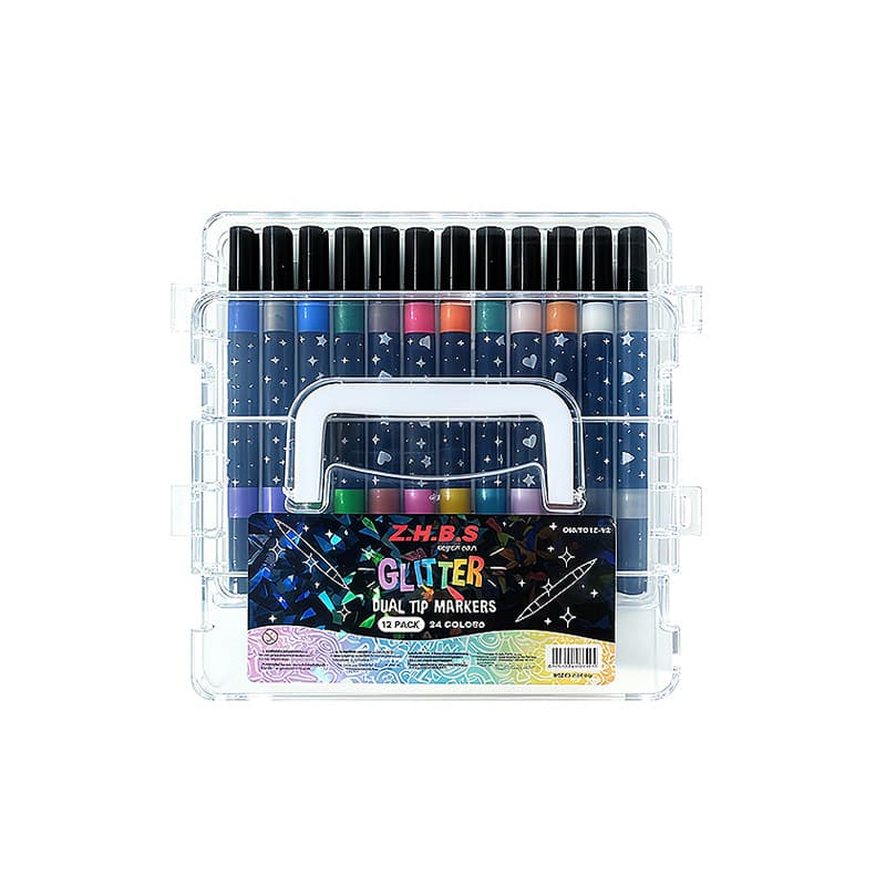 (Wholesale), (Cross-border trading), double-sided flashing pearlescent marker, fluorescence watercolour, crayons 5