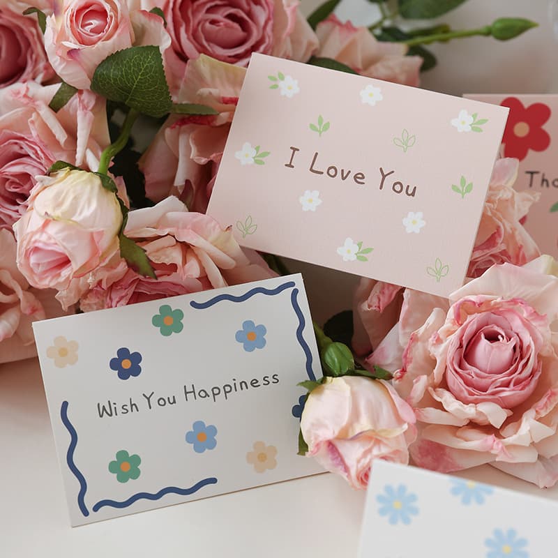 (Wholesale), universal postcard, cards, floral print, Birthday gift, bouquet 4