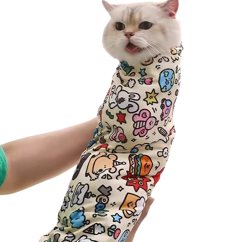 Cat fixed wrapped cat cloth cut nails and nails injection anti -bite -proof cat running artifacts to restrace cat bag magic cloth 5