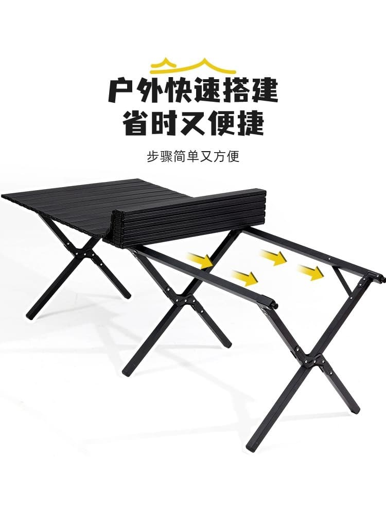 Travel folding handheld picnic table for camping, highchair for table, equipment, set 5