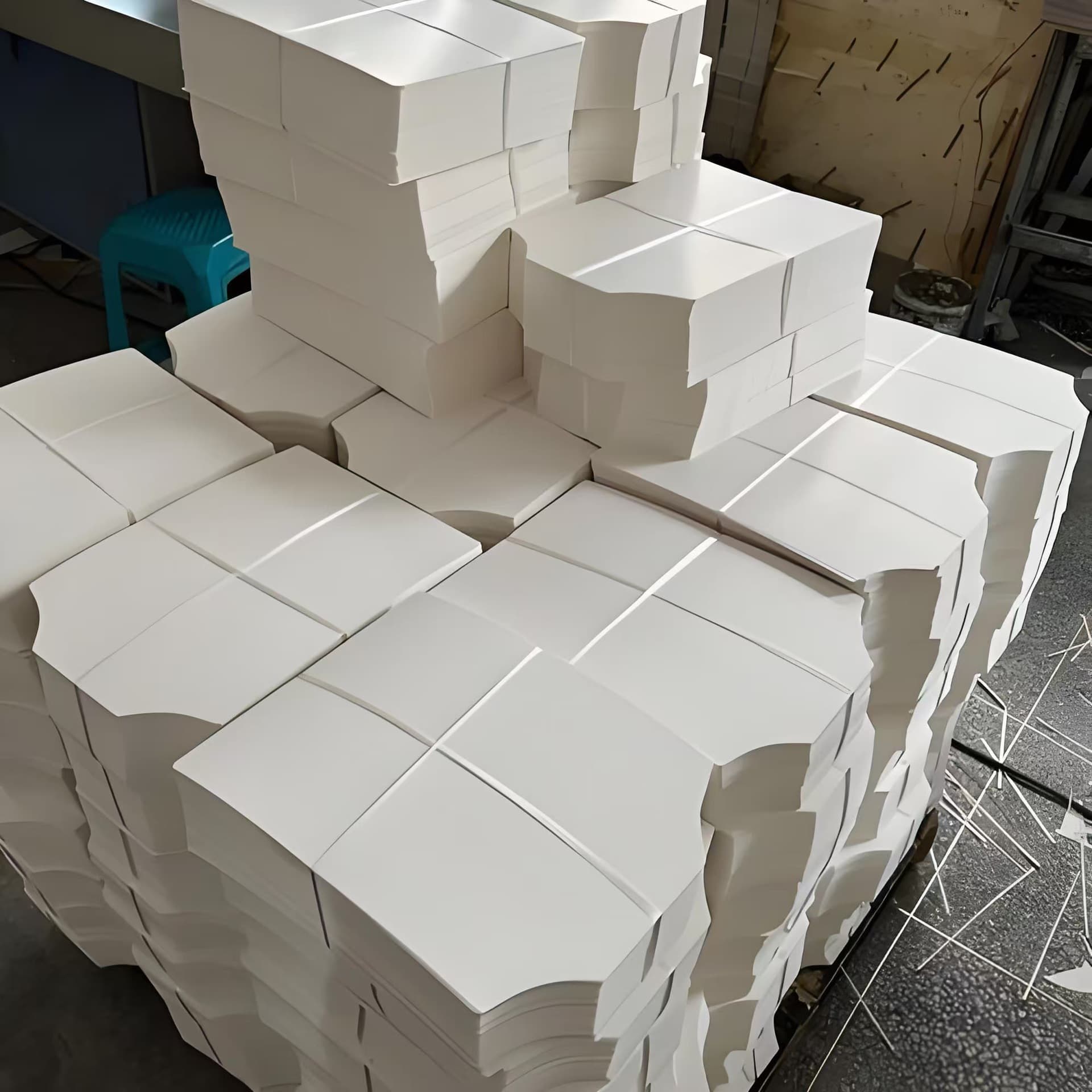 A4 cardboard packaging paper packaging paper clothes lined with cardboard white cardboard right angle rounded corners and various types of hard paper 3