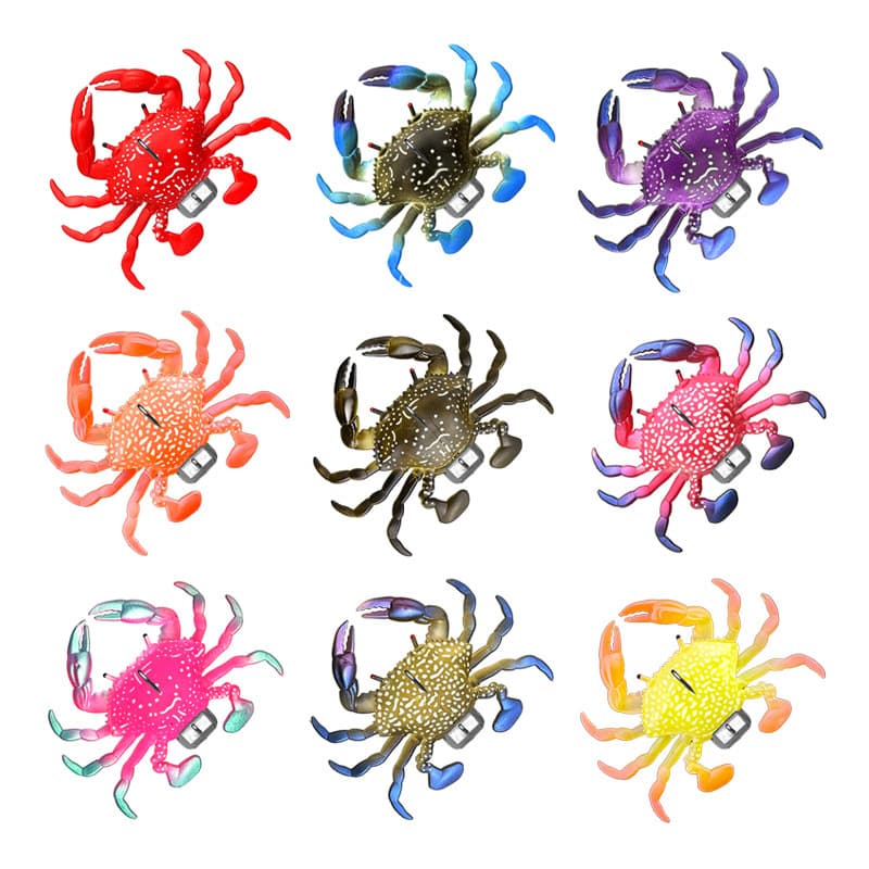 8cm bionic flying crab, shuttle crab, crab lead-head hook, liu bait, soft bait, sea fishing grouper grouper bait 5