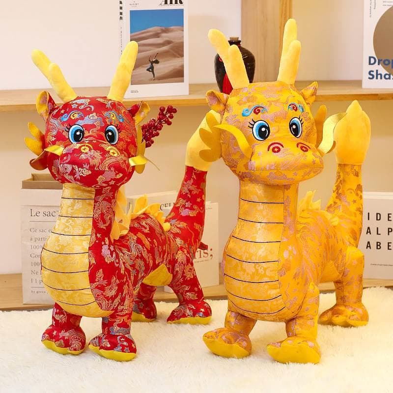 Year of the Dragon mascot dragon doll year of life plus toy 3
