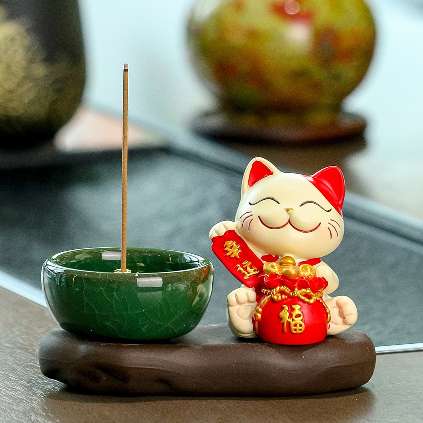 Table nail decoration, for luck, scarlet wood, new collection, Birthday gift 3