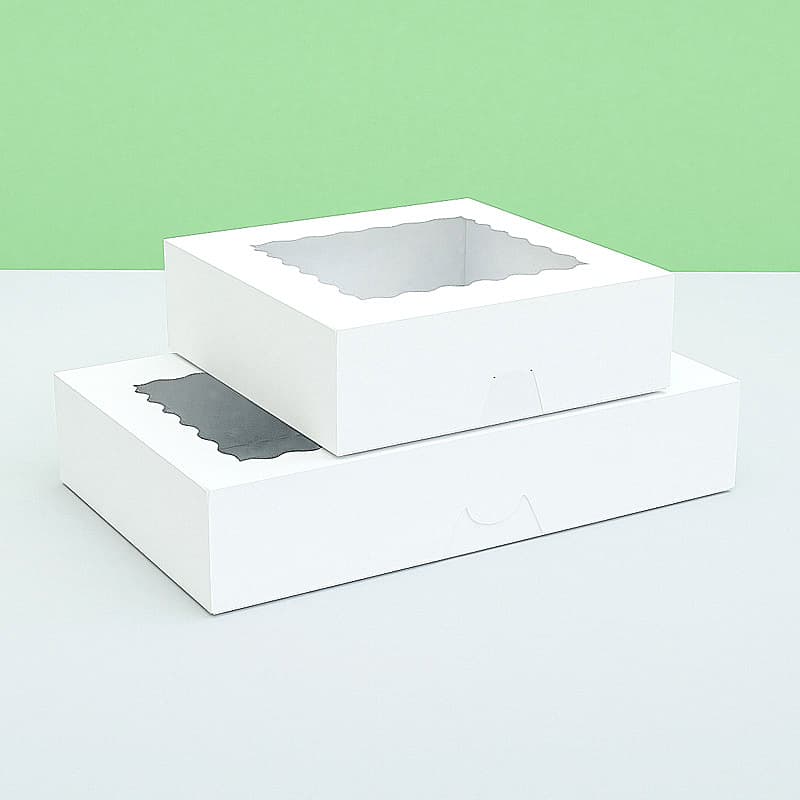 Cross-border popular birthday party window packaging box small cake dessert wedding party cookie box 2