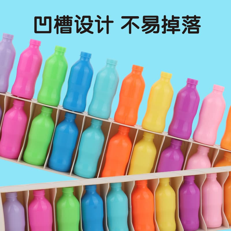 Fun guessing bottle game children's color memory drink pair game exercise brain memory puzzle toys 4