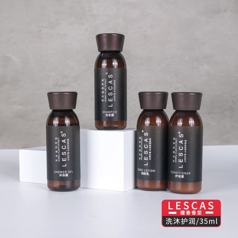Disposable shampoo for hotel, white tea, shower gel, nutritious conditioner, perfumed set 4