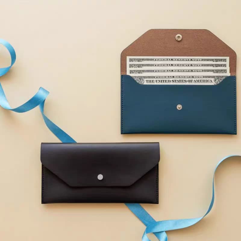 Polyurethane long wallet, card holder, Korean style 3