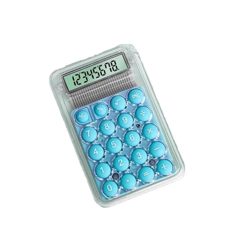 【Free Shipping】Ins Feng Silent Calculator Mini High-Precision Students' Office Exam Multi-function Portable 5