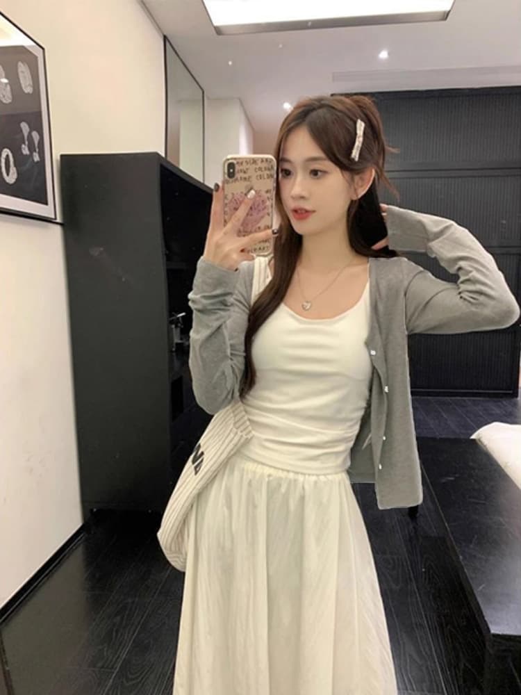 Fitted jacket, cardigan, autumn long-sleeve 2