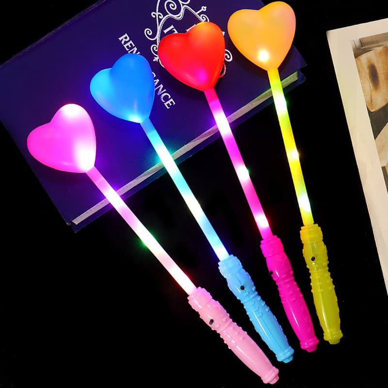Kindergarten performance props glow stick for school graduation season yellow five-pointed star fluorescent stick star flash fairy stick 3