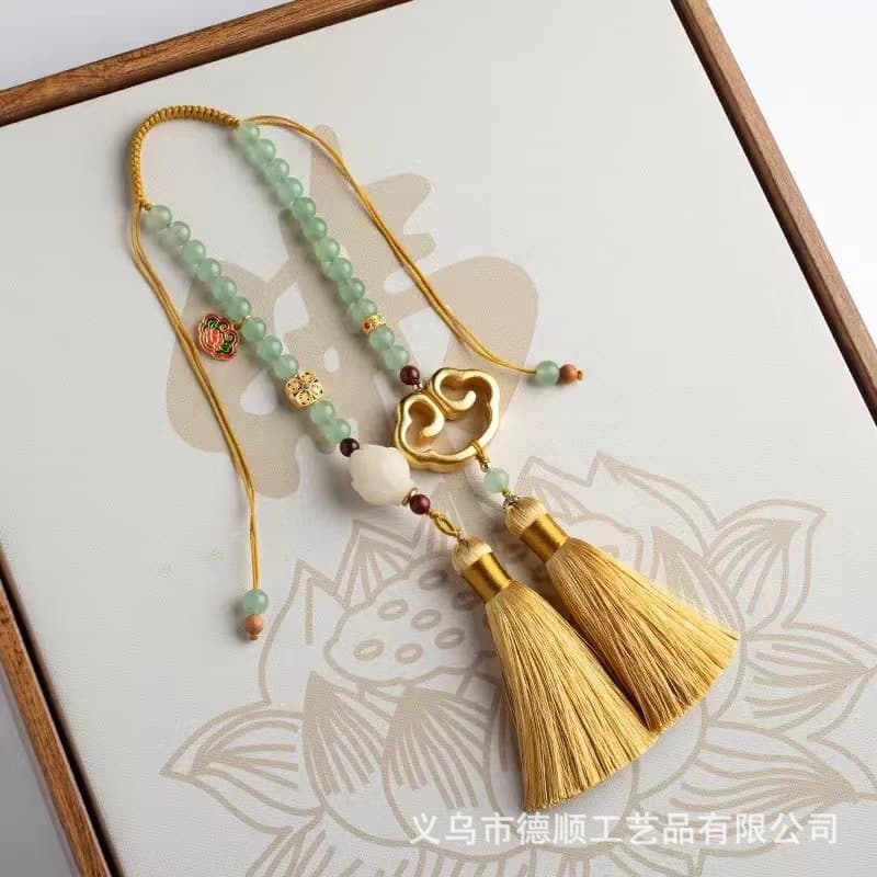 Brass pendant, protective amulet, rear view mirror, high-quality style