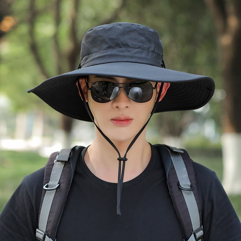 Men's summer climbing sun hat solar-powered, custom-made, with your logo imprint 3