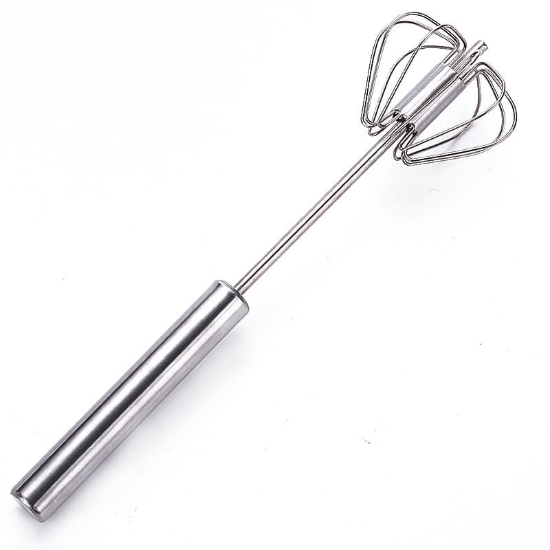 Baking tools egg beater stainless steel thick mixer semi-automatic egg beater manual mini silicone beater 5