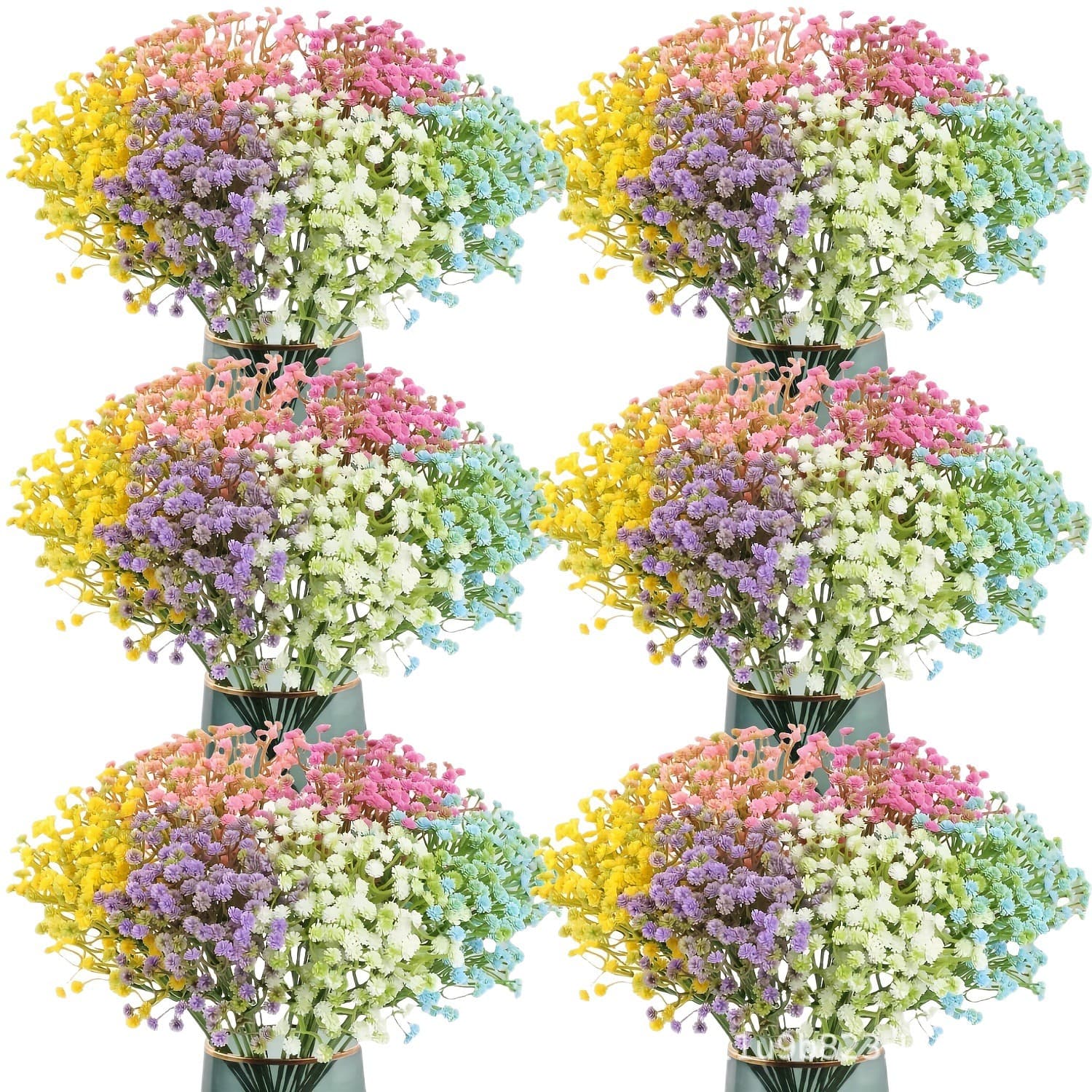 Cross-border hot selling simulated flowers all over the sky wedding home decoration ornaments flower arrangement bride holding flowers festival ins holiday 5