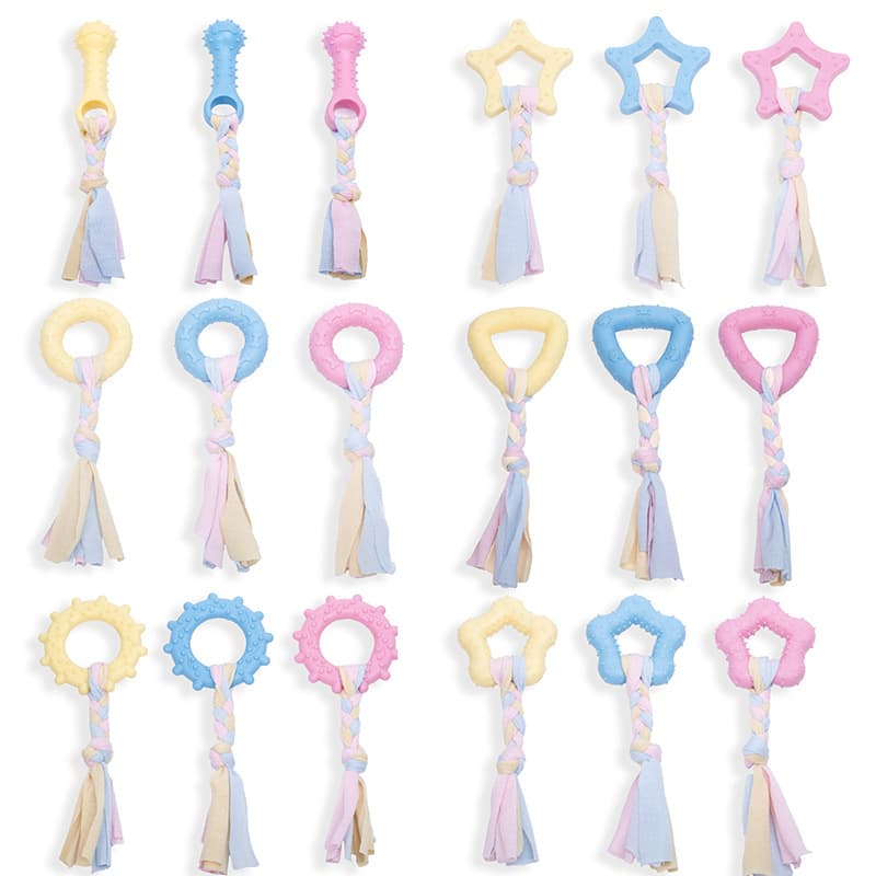 Cross-border hot dog toys Teddy Bichon Dog Toys Can't Bite and Resistant to Bites Grinding Cotton Rope Knot Pet Supplies 5