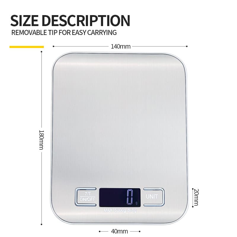 (Cross-border trading), wear-resistant waterproof electronic scales stainless steel 5