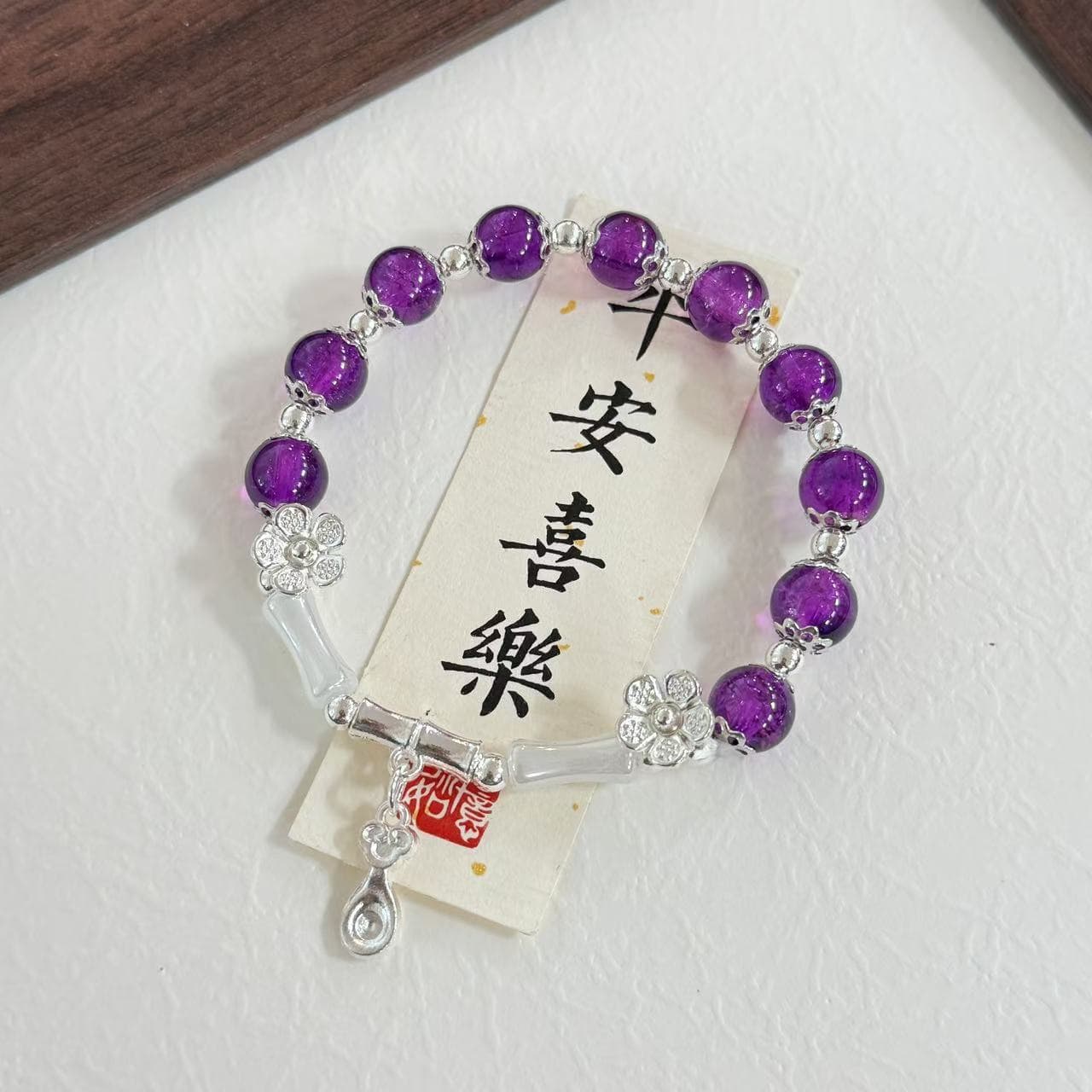 Fresh bracelet, jewelry for men and women, Chinese style, simple and elegant design, for beloved, women's style 2