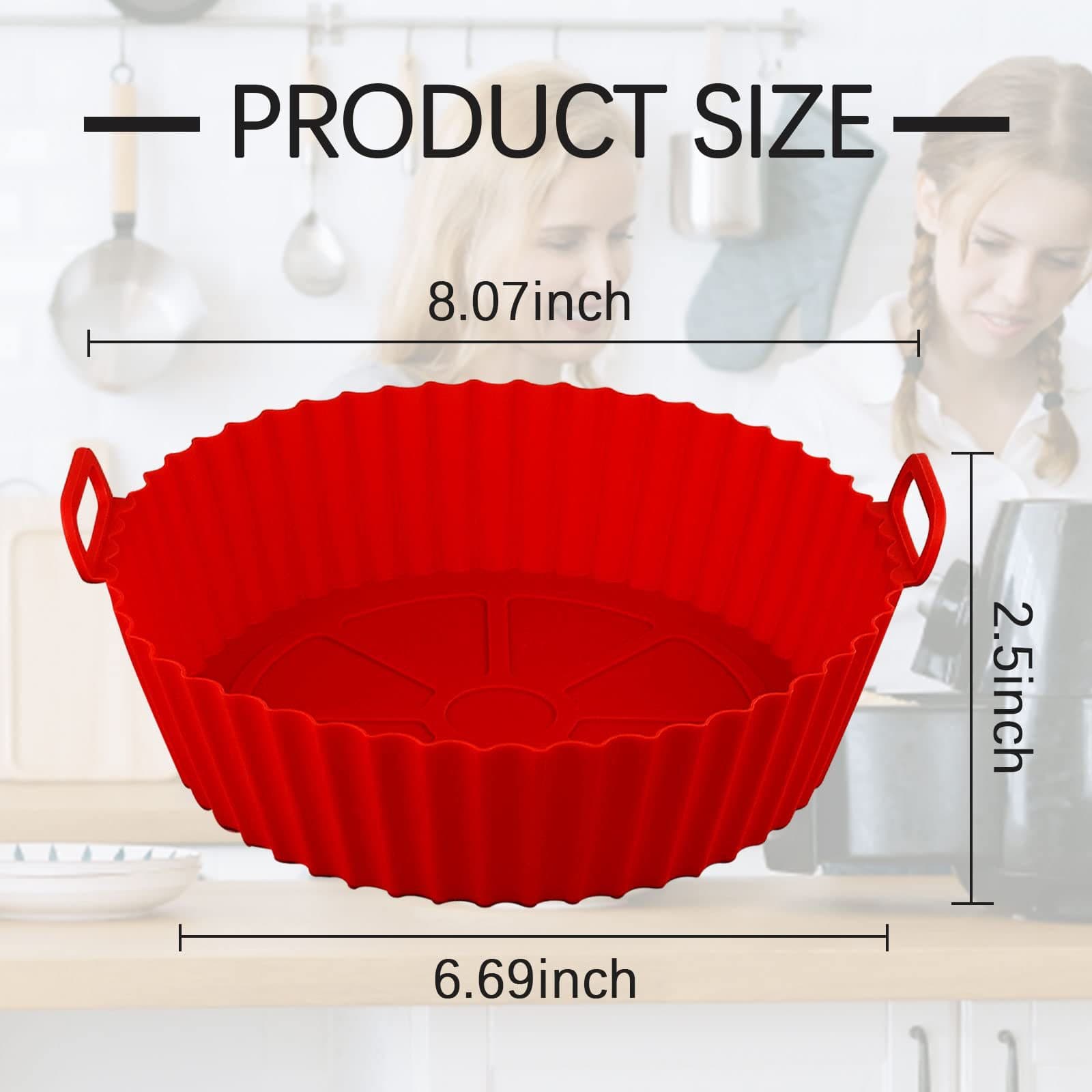 Amazon explosion air fried cooker cushion silicone baking baking sheet lining can folded air fried pot silicone baking sheet 2