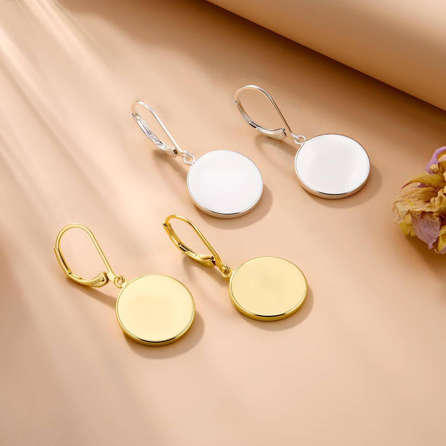 (Cross-border trading), design geometric earrings, European style, trend of season, simple and elegant design 3