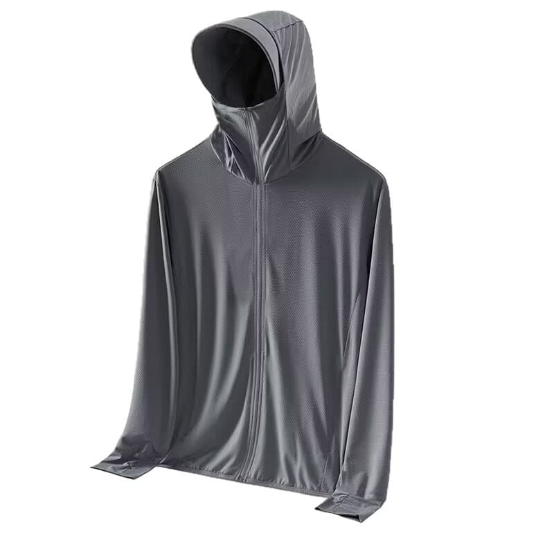 Summer silk sun protection clothing, travel thin hoody, quick dry long-sleeve, breathable jacket for leisure 5