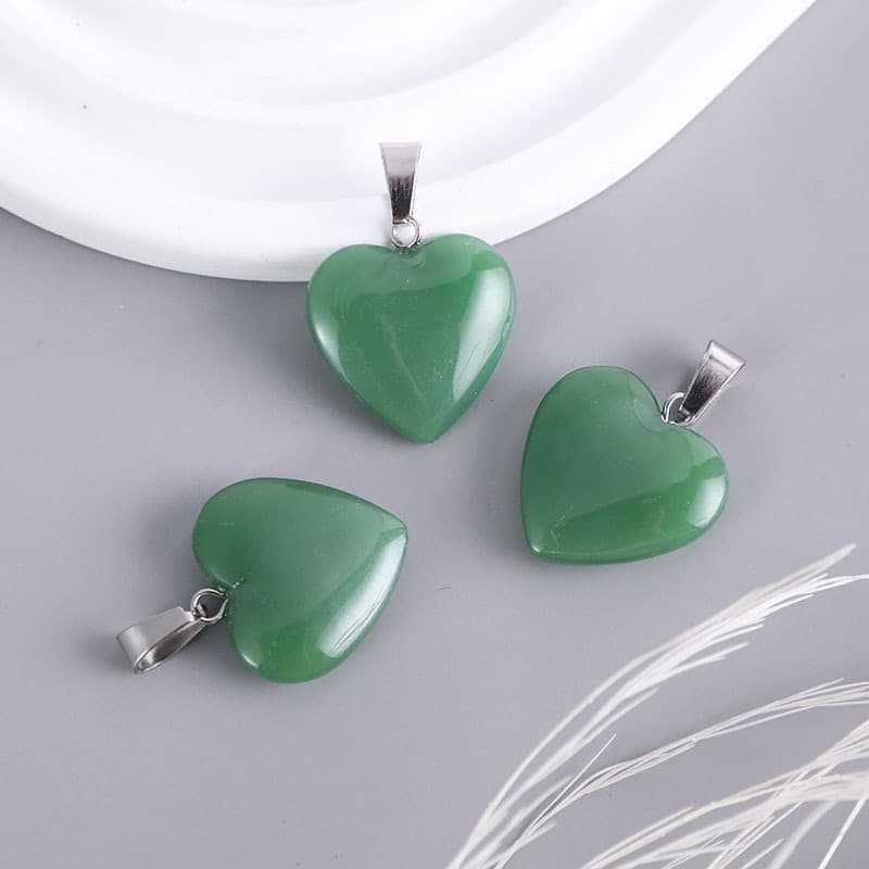 (Cross-border trading), organic crystal pendant heart-shaped, accessory, accessories 3