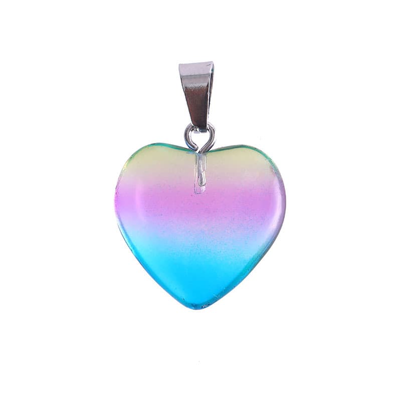 (Cross-border trading), organic crystal pendant heart-shaped, accessory, accessories 5