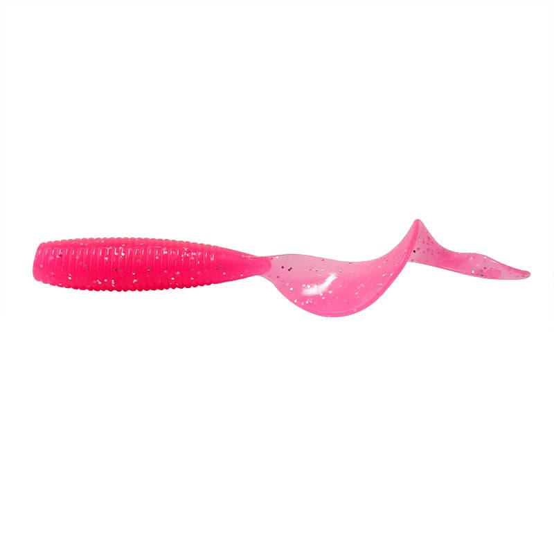 Factory wholesale iconic bait spiral rolling tail tail 5/6/7 cm fake bait bait bait bait Luya soft bait 4