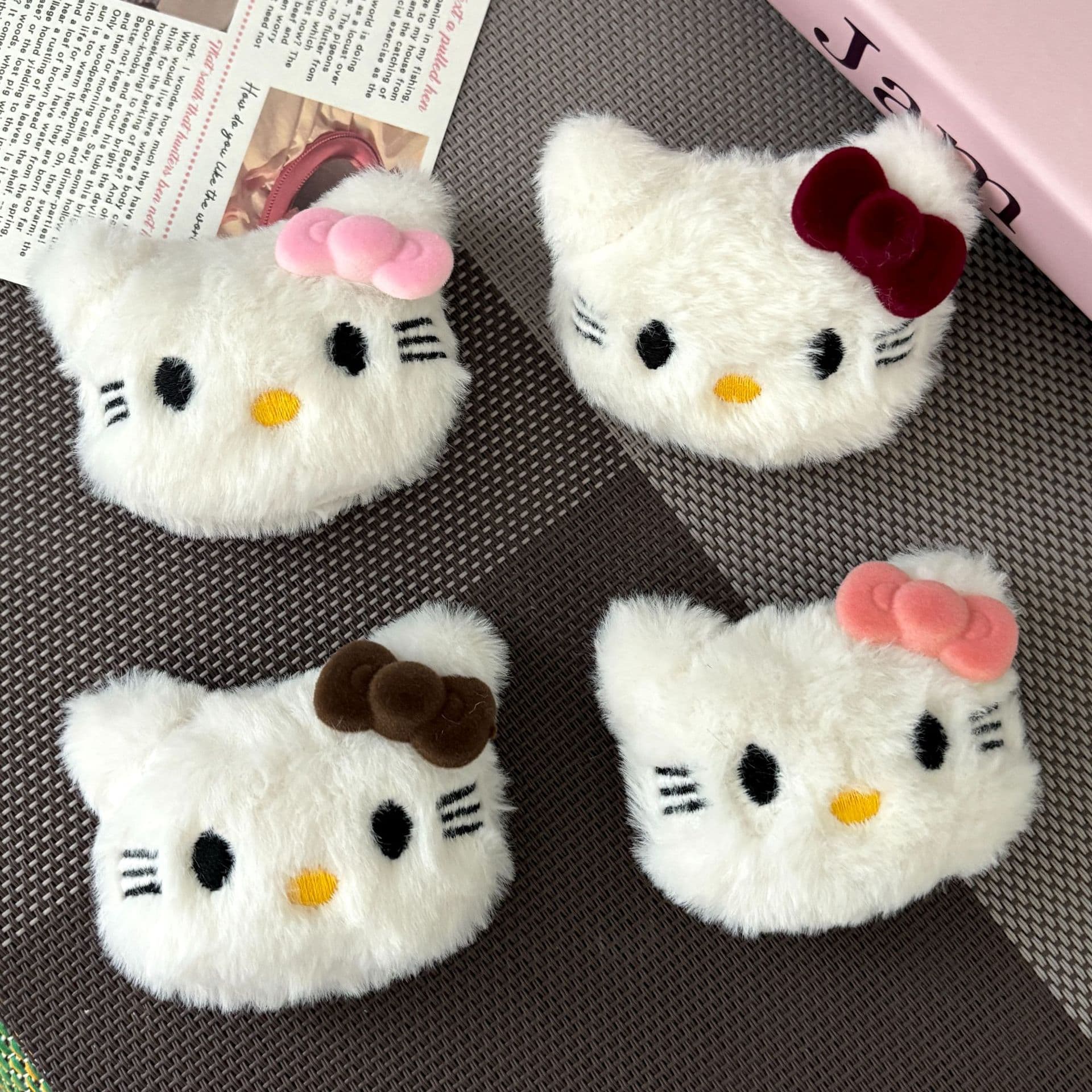 Plush cartoon bag accessory, hair accessory, doll, DIY 2