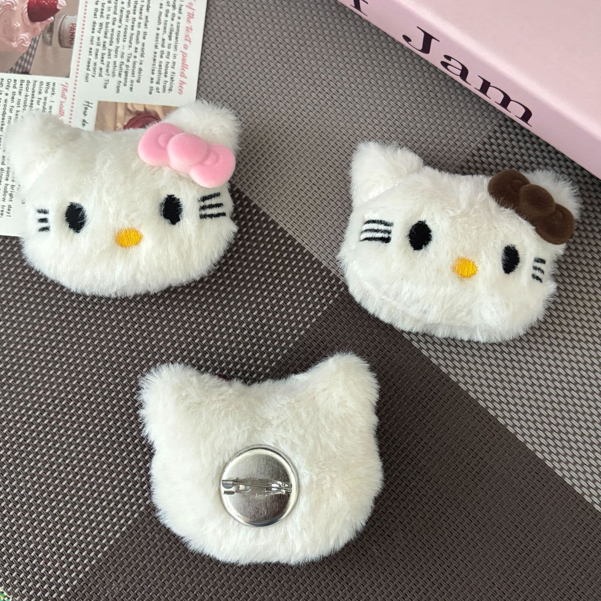 Plush cartoon bag accessory, hair accessory, doll, DIY 4