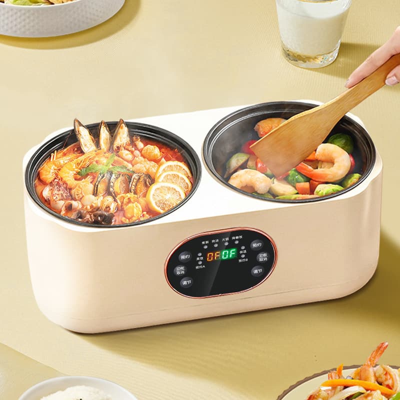 Rice cooker multi-function dual-gas electric rice cooker smart electric hot pot electric cooker double pot rice soup separation rice cooker 4
