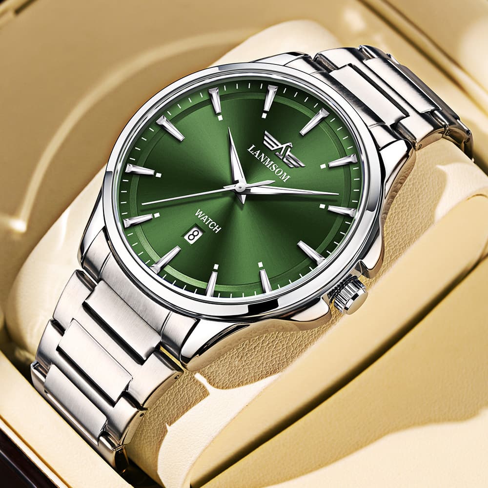 Waterproof fashionable trend calendar, quartz watches, men's watch, fully automatic 4