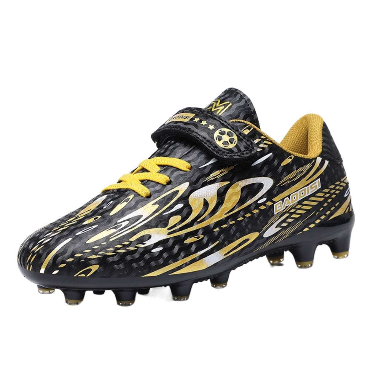Children's boots with shoelaces with velcro for boys, sneakers for students for training, with spikes 5